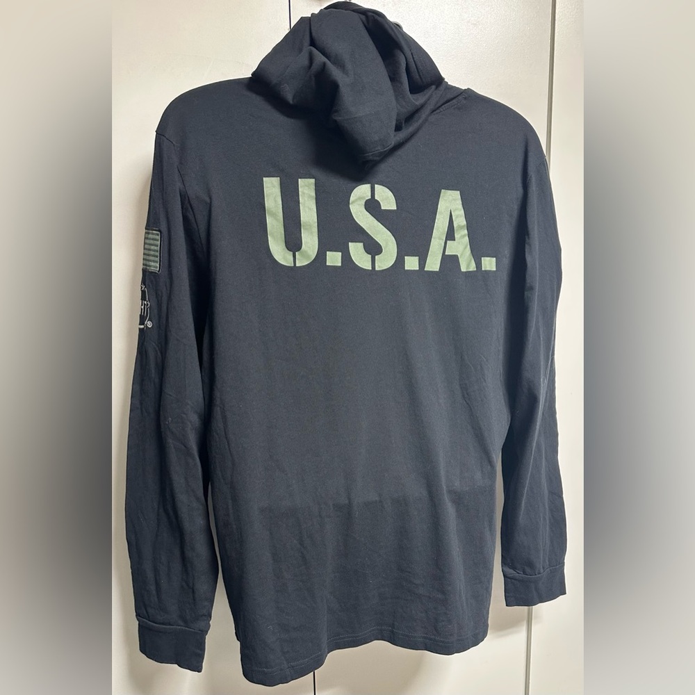 Washington Huskies Colosseum OHT Military Appreciation Light Hoodie  - Black NWT - Picture 4 of 10
